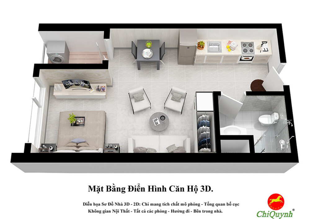 dịch vụ 3d căn hộ mẫu
