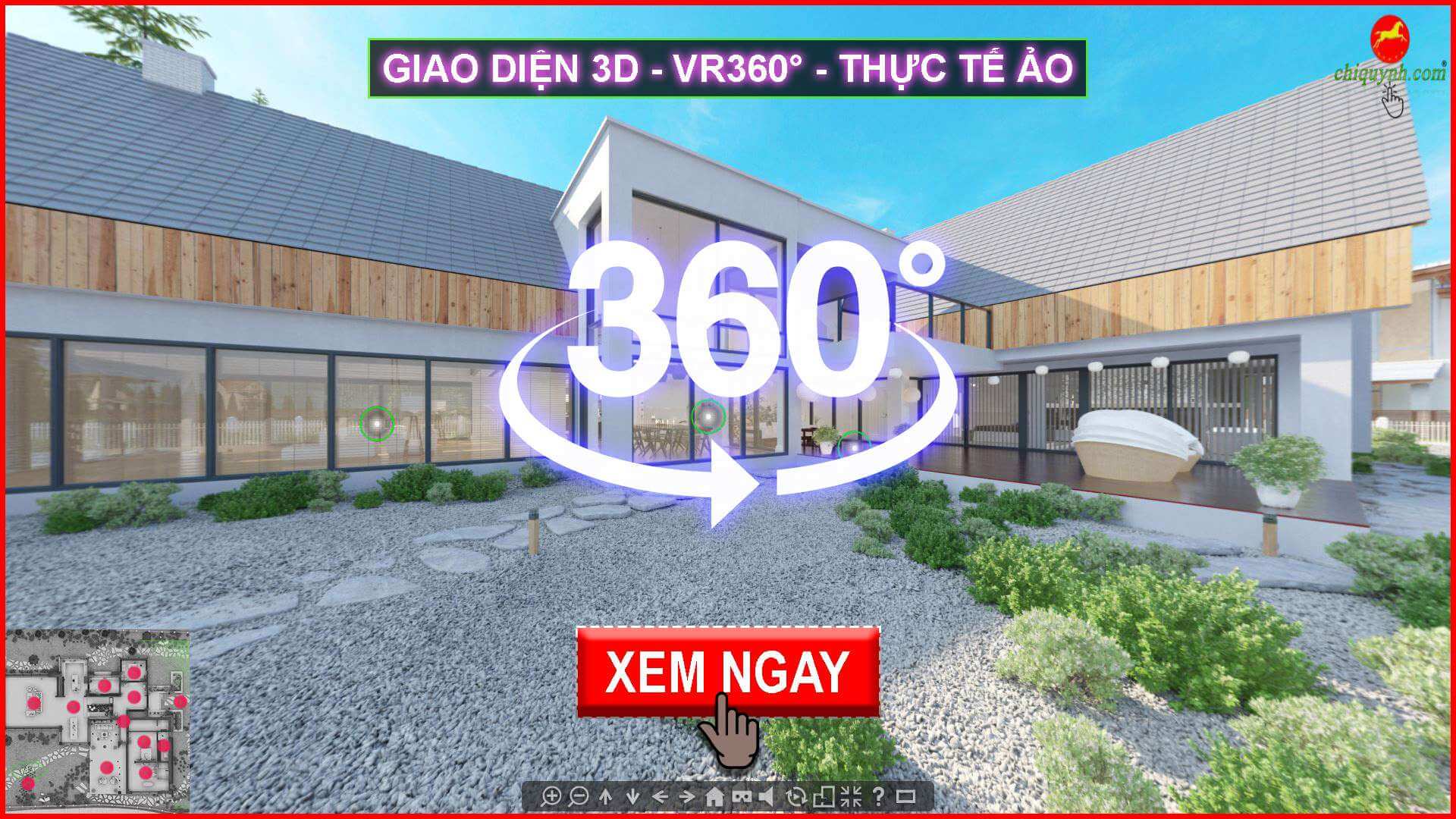 Bản vẽ 3d VR360 Villa