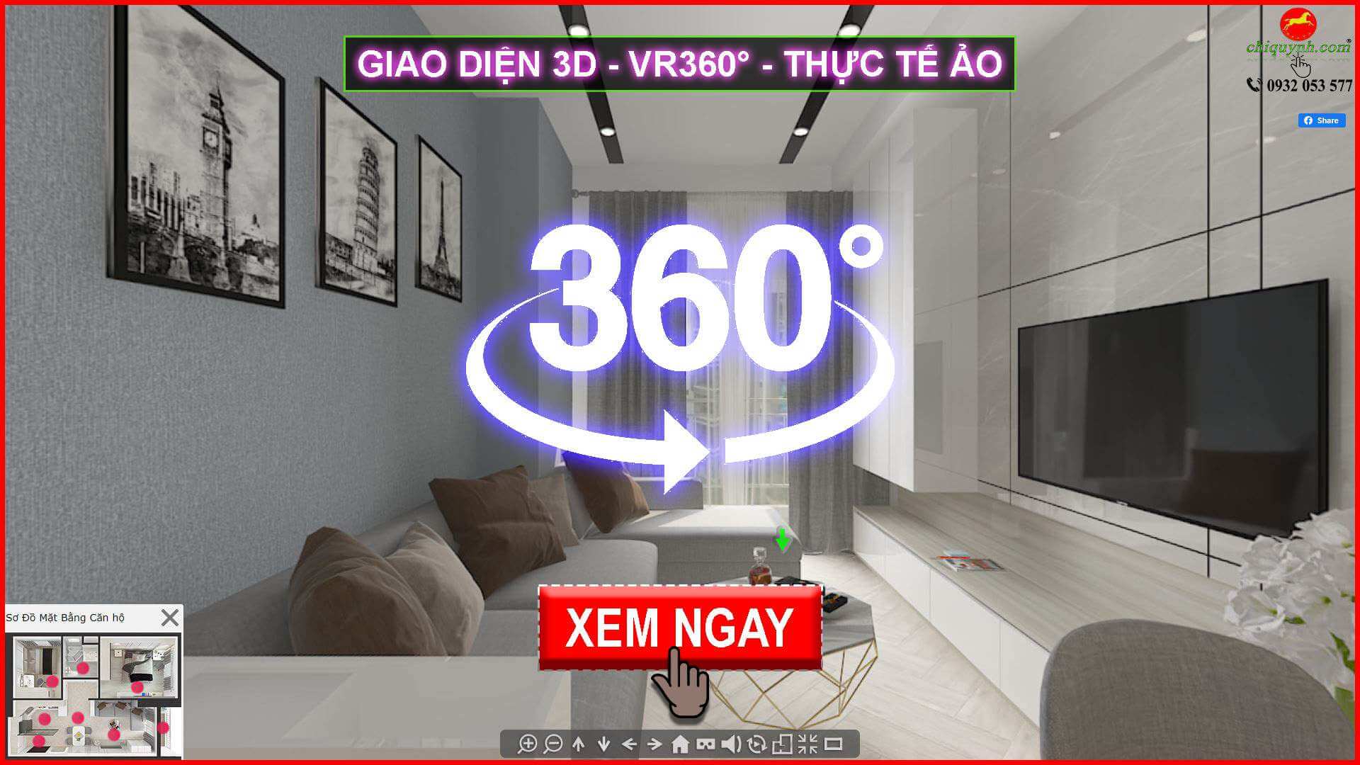 Phối cảnh 3D căn hộ sunrise city_2022