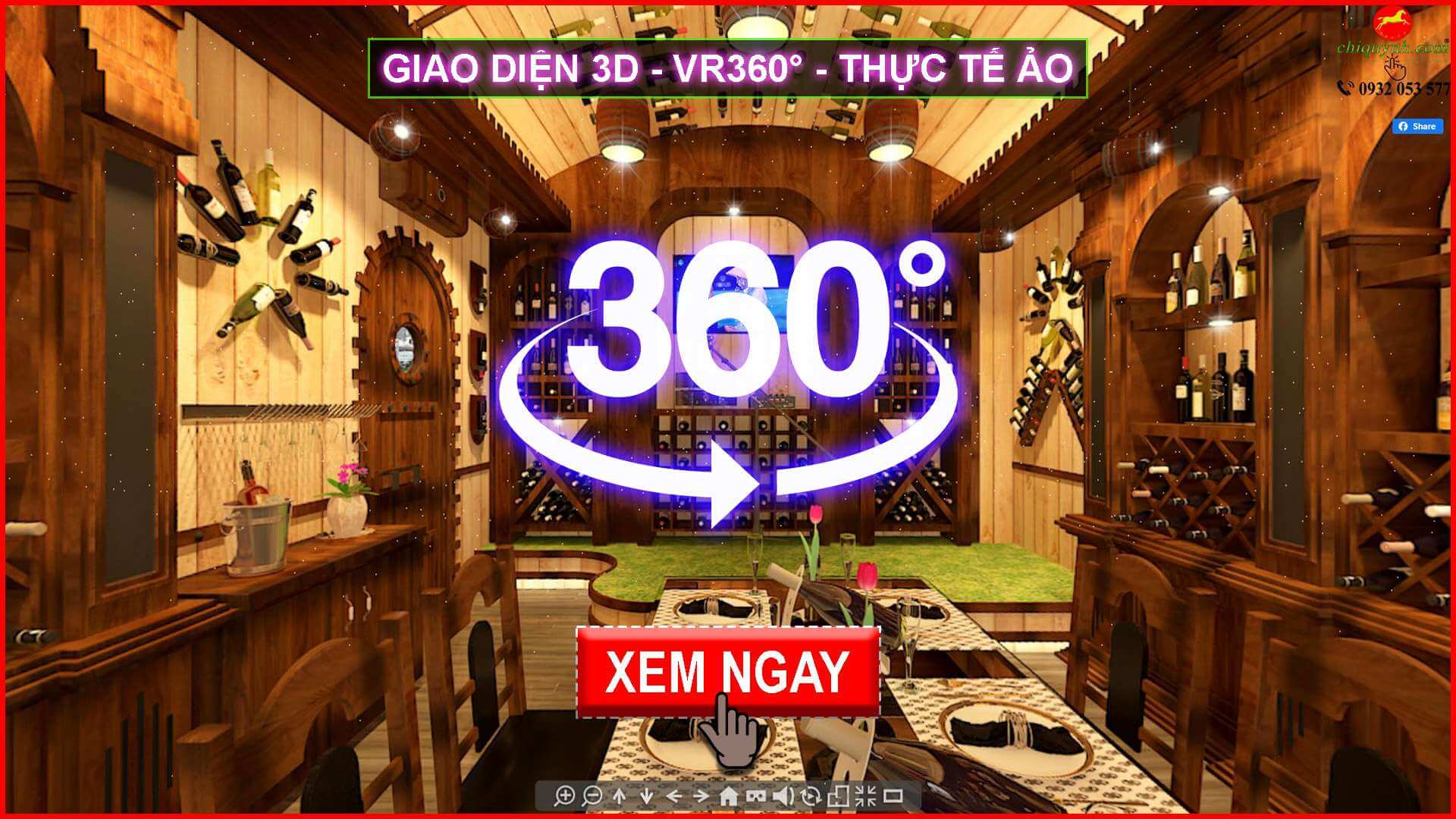 Giao diện 3D VR360 Thực tế ảo 2022